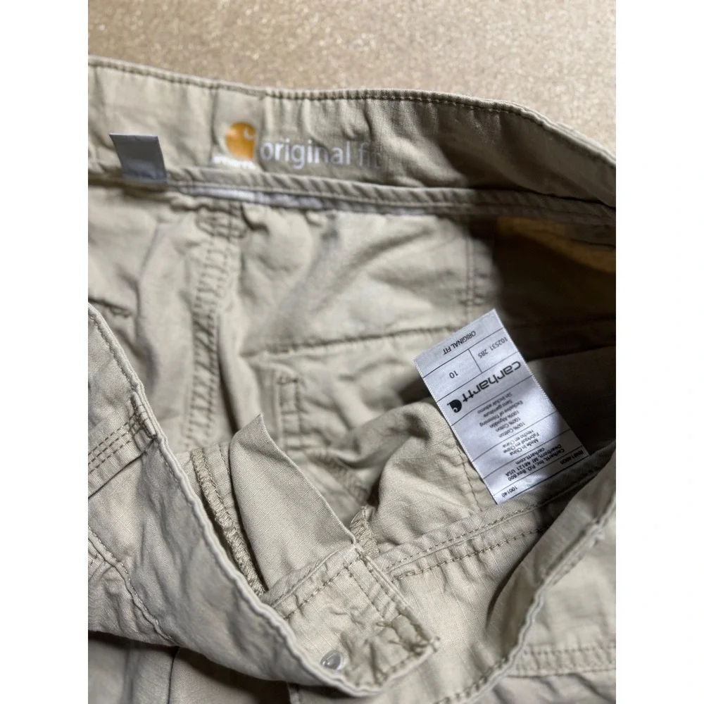 Carhartt Original Fit Khaki Shorts Utility Pockets Casual Outdoor Size‎ 10